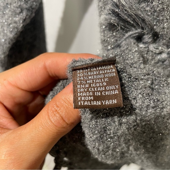 J. McLaughlin Charcoal alpaca Knit Sweater - Picture 4 of 4